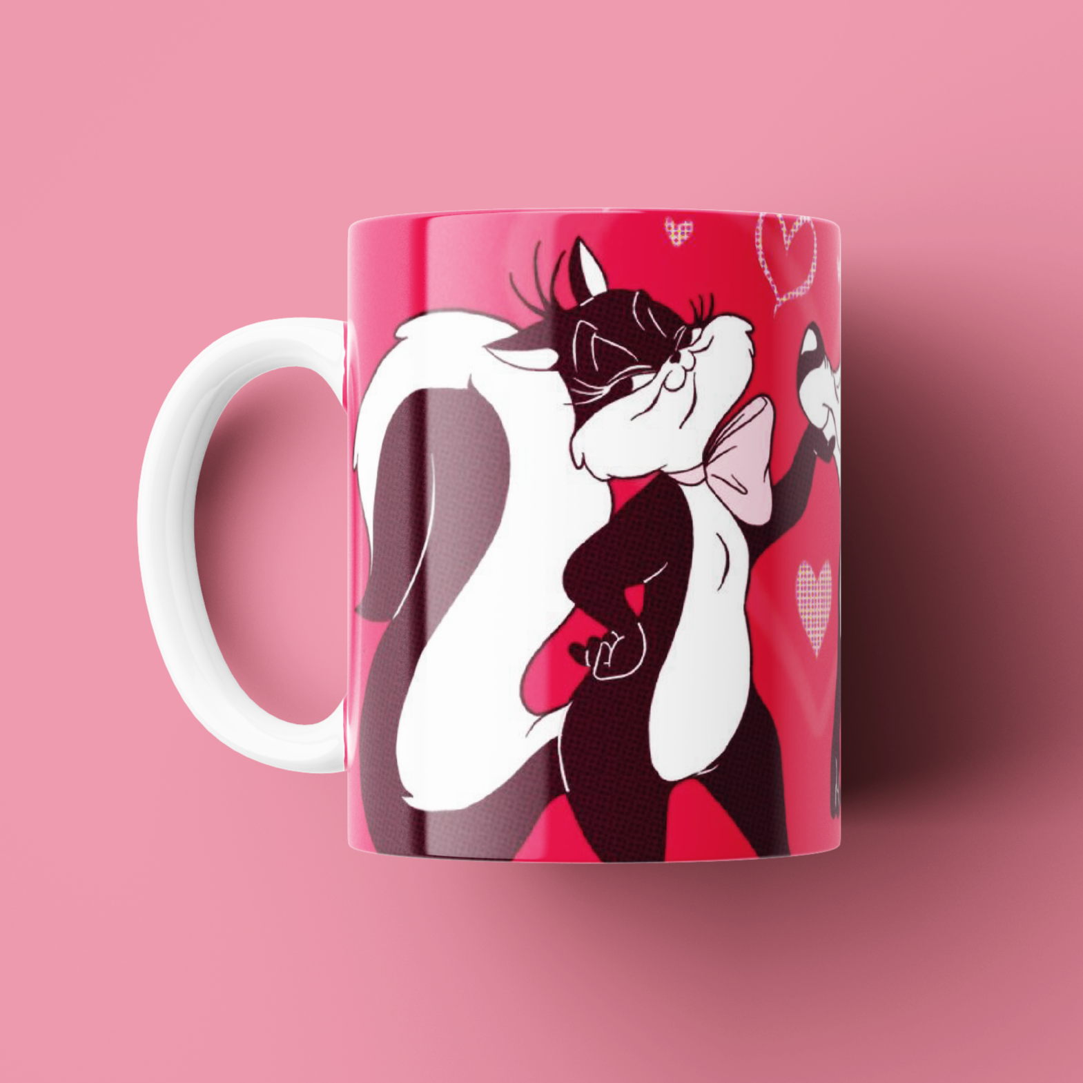 Taza Pepe Le pew y Penélope